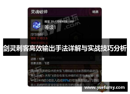 剑灵刺客高效输出手法详解与实战技巧分析